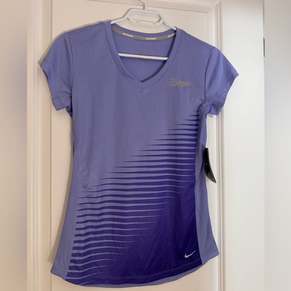 Purple Nike running t-shirt